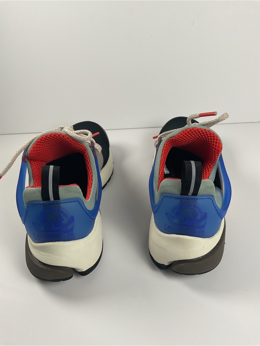 Nike Air Presto Black Red Blue Running Shoes Men’s Size 8 - Picture 5 of 9